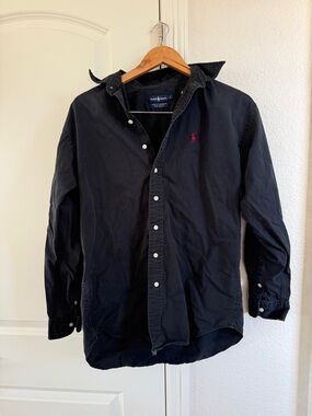 Polo by Ralph Lauren Men's Long Sleeve Button-Down Shirt - Black